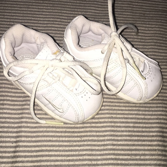 white baby nikes